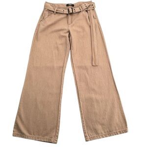 Rewash Brand Wide Leg Belted Sandstone Color Pants/Jeans Sz.27